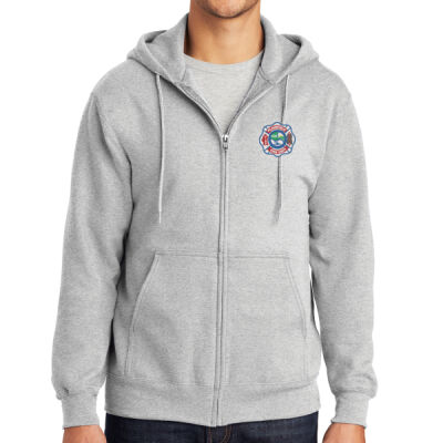 PC90ZH  - Essential Fleece Full Zip Hooded Sweatshirt Thumbnail