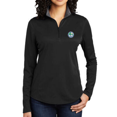 LK584  - Ladies Silk Touch Performance 1/4 Zip Thumbnail